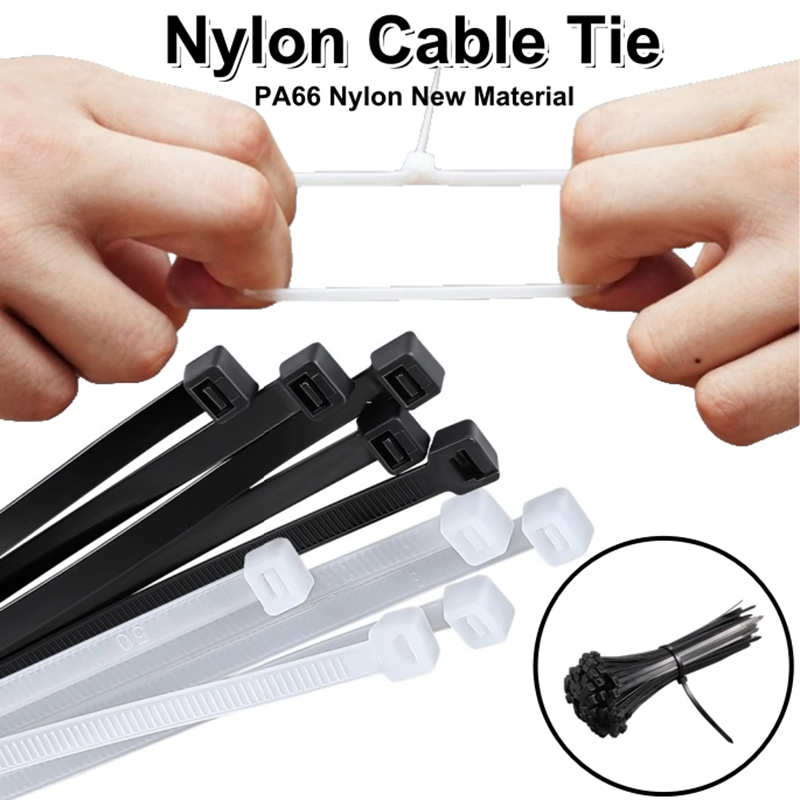 Home Improvements - Self-Locking Nylon Ties Adjustable Multi-Purpose Cable