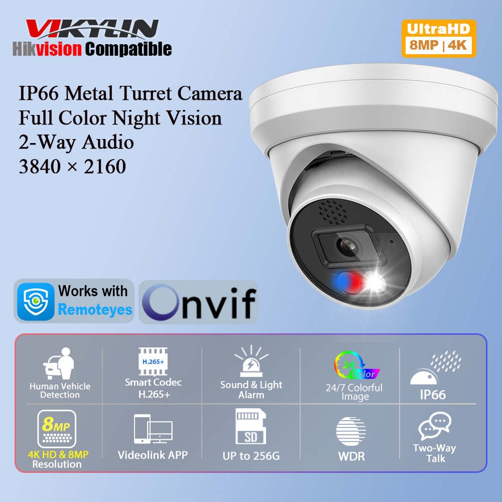 Vikylin 4K 8MP Alarm Full Colo - Home Improvement Noise recension och pris