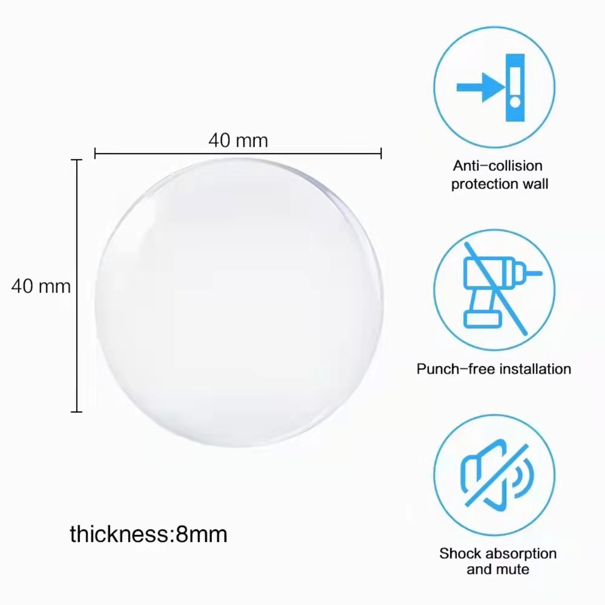 Self Adhesive Silicone Anti Co - Home Improvement Noise recension och pris