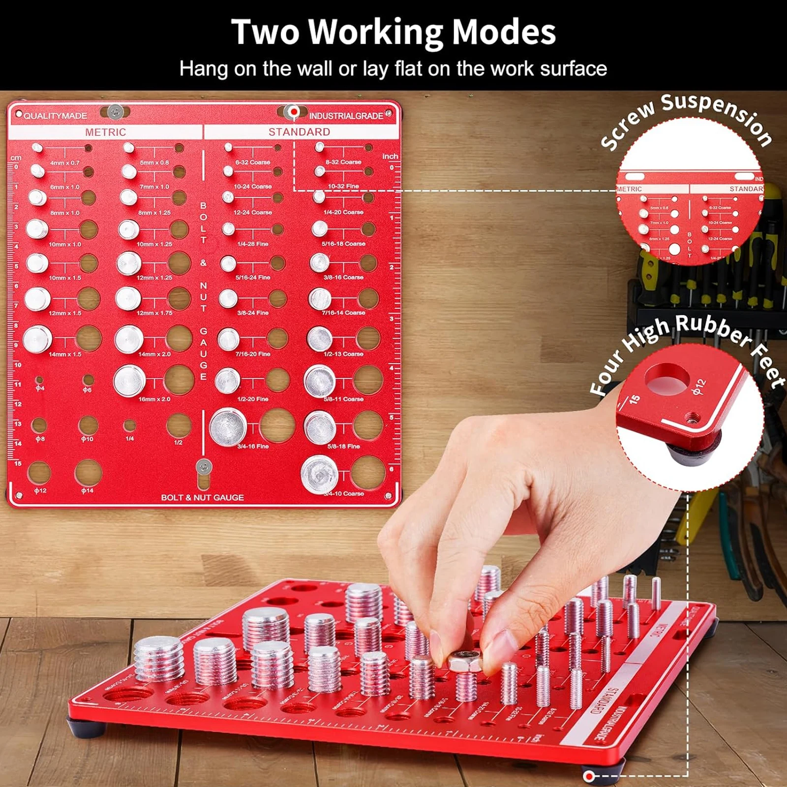Nut and Bolt Thread Gauge Set  - Home Improvement Items recension och pris